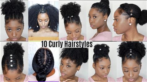 easy hairstyles for naturally curly hair black girl